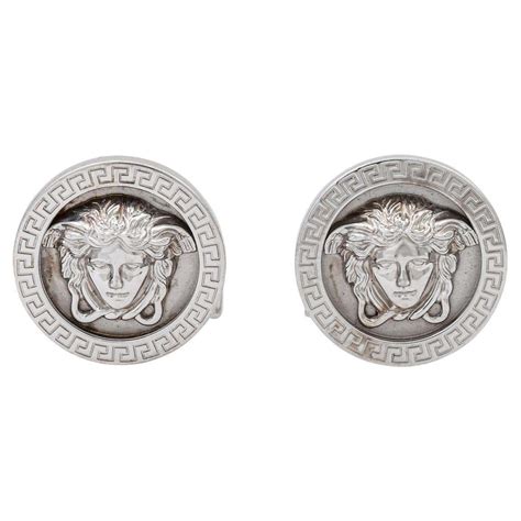 versace medusa cufflinks silver|Versace Medusa Cufflinks .